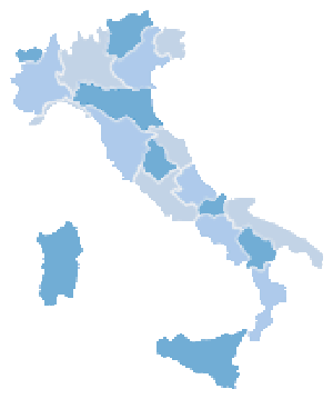 Mappa regioni italia