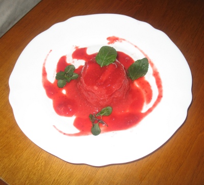 gelatina-fragole