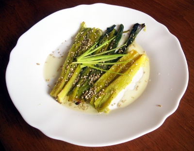 Barchette di porri al gratin
