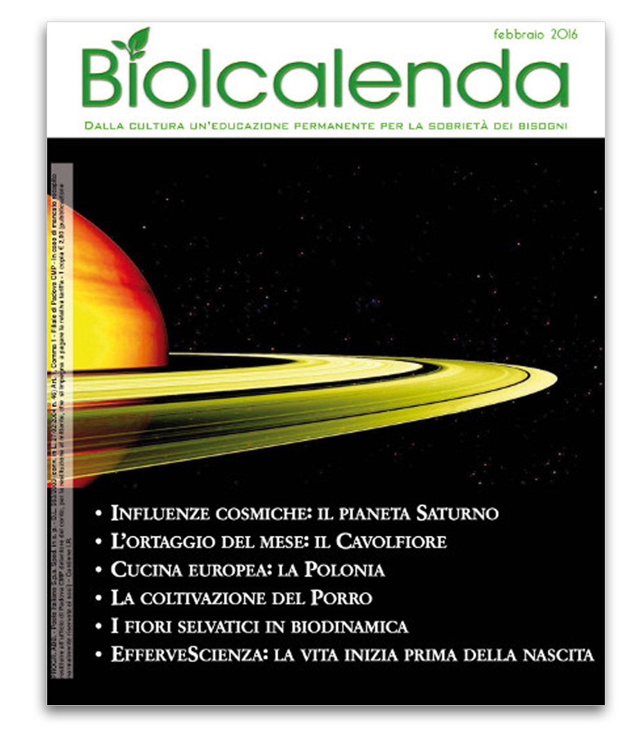 Biolcalenda di febbraio 2016 - Associazione La Biolca